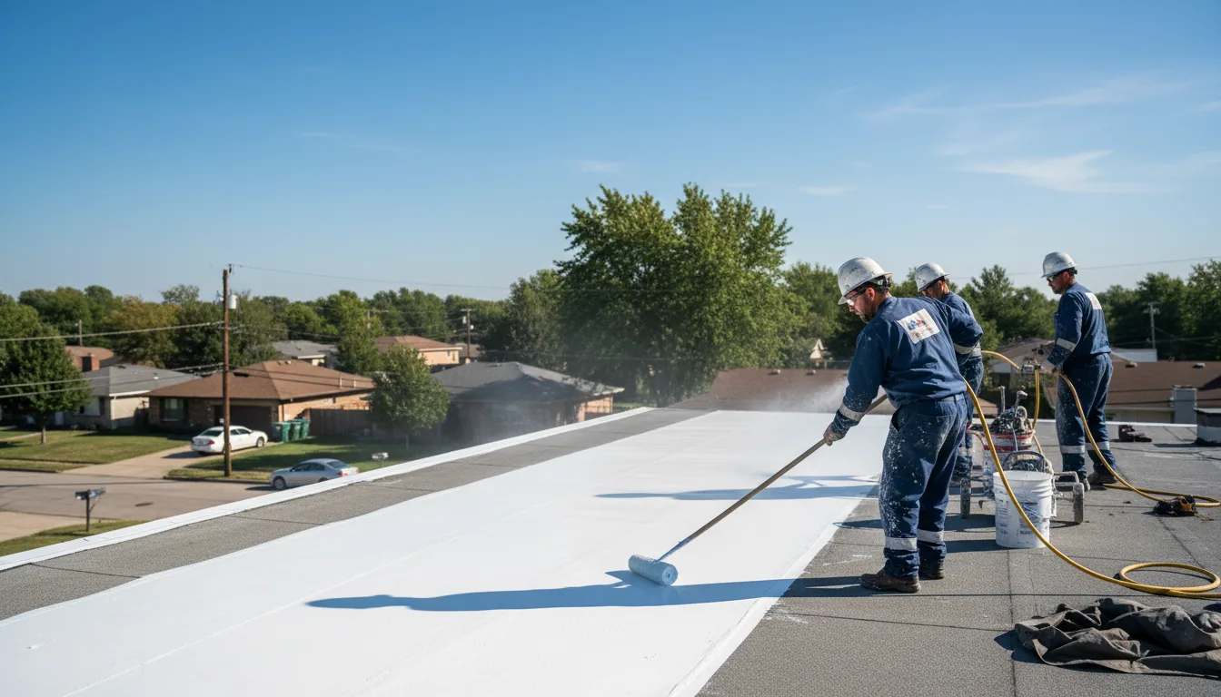 Commercial roof coating in Summit, AR near me